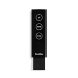 A keyfob on a solid white background