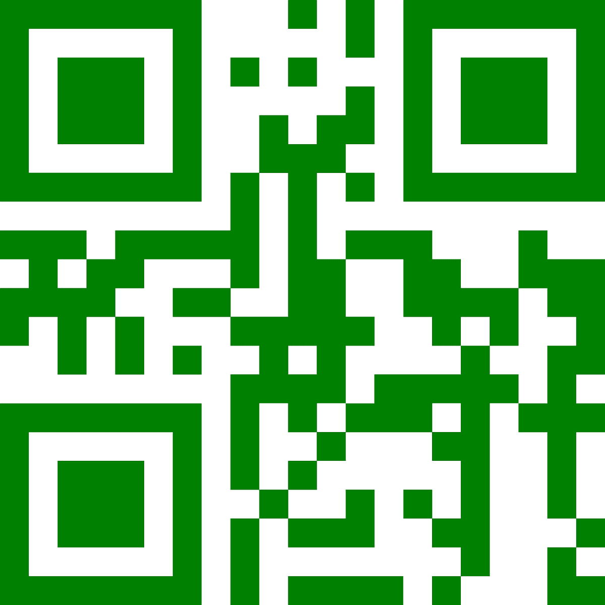 qr code green icon