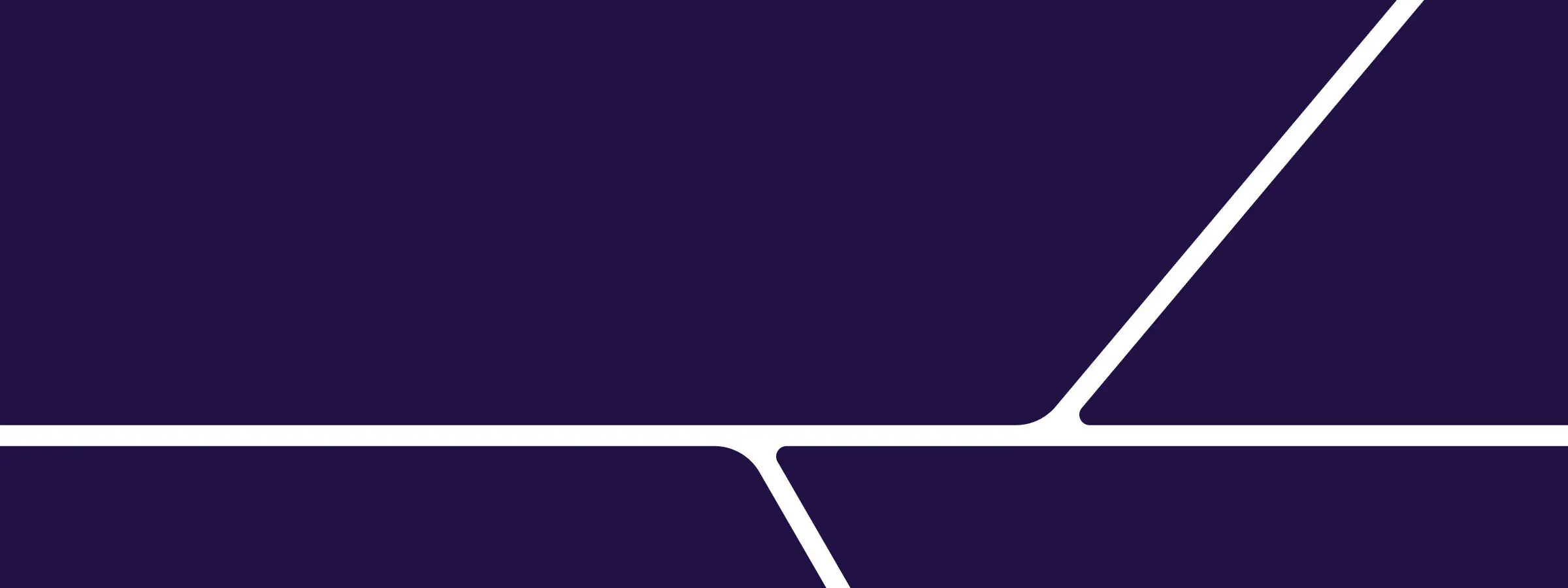 Graphic of white lines on purple background. 