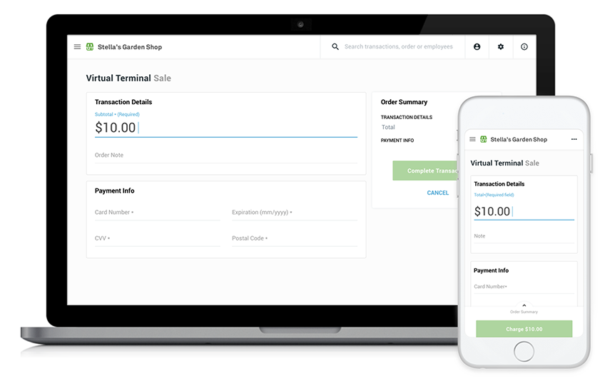 virtual terminal payments