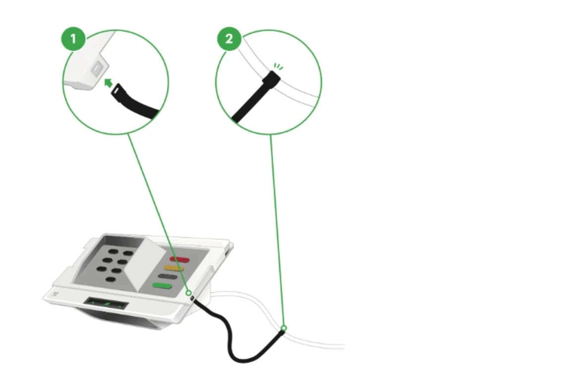 Mini 3 image displaying connector 1 and connector 2.