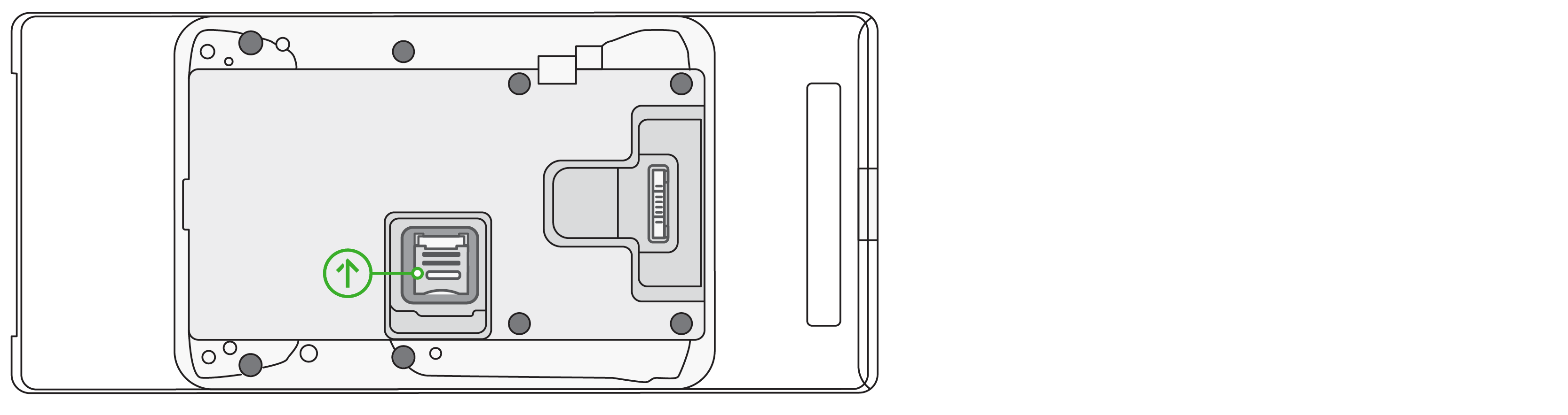Image showing the SIM card of the device.