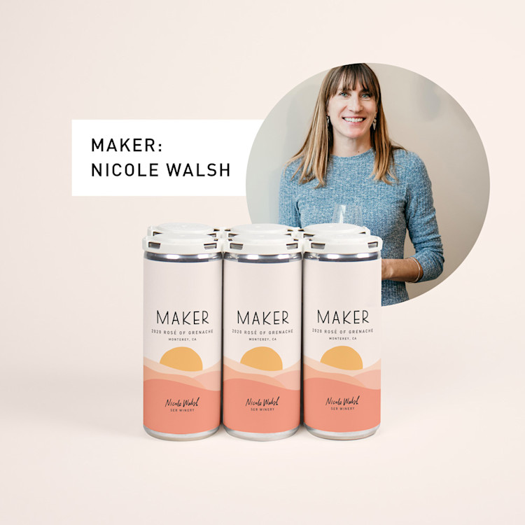 Maker 6-pack 2020 Rose of Grenache with photo of Nicole