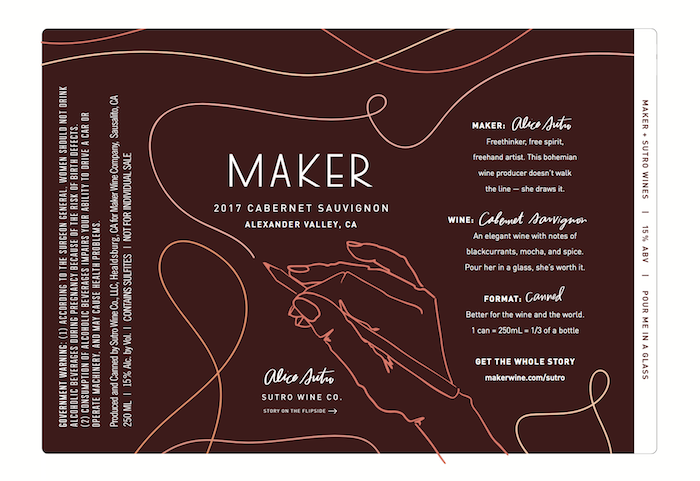 Final Alice Sutro Cabernet can design