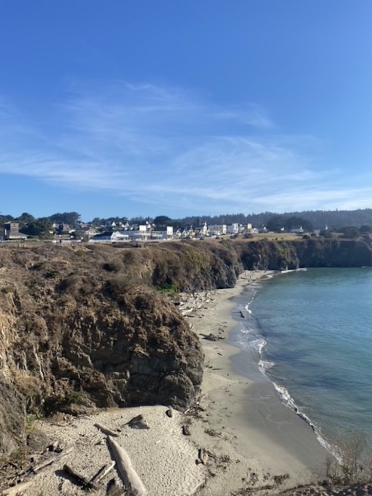 A Portuguese beach shoreline.