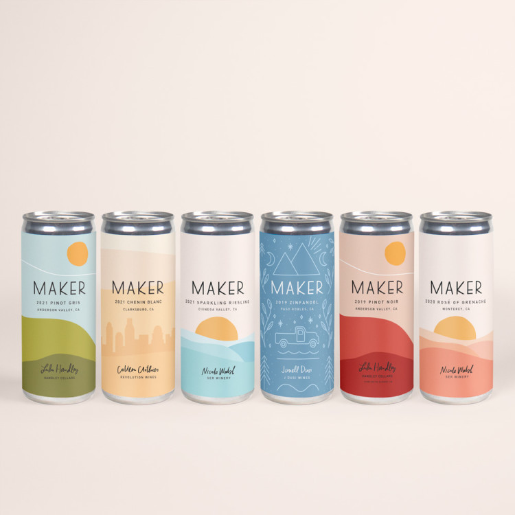 Maker Women in Wine mixed pack can lineup