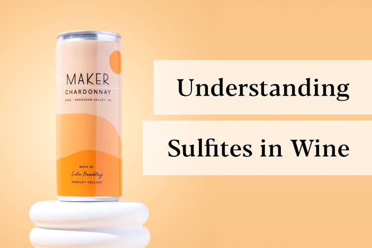 blog about sulfites, single can of maker wine
