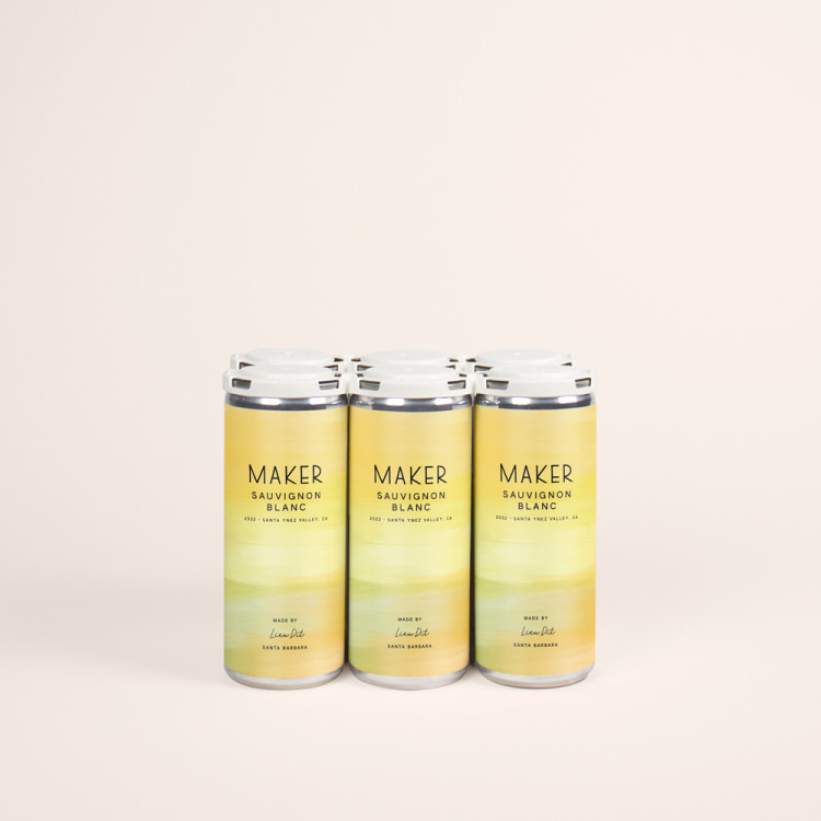 Maker Wine Sauvignon Blanc Six Pack of Cans