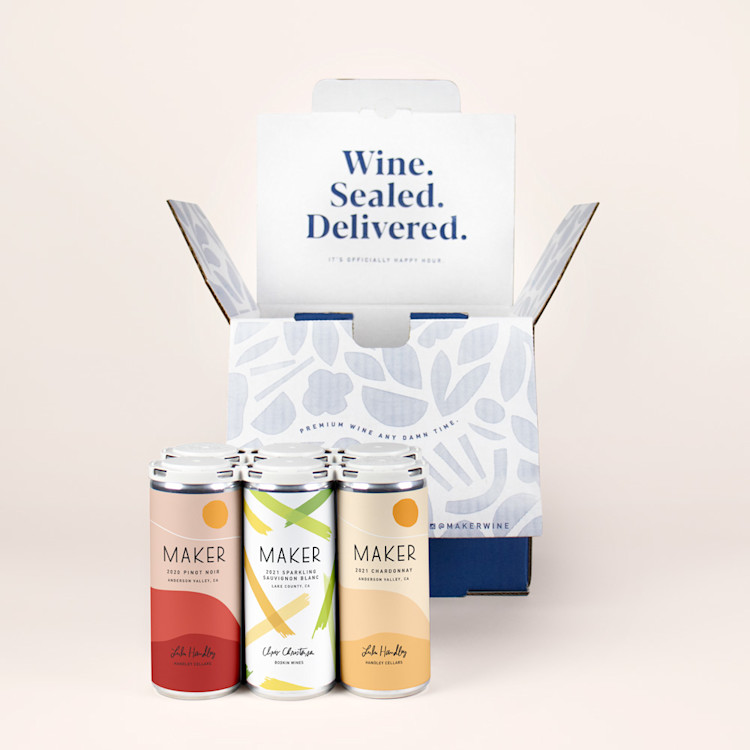 Pinot, Chardonnay, Sparkling Sauvignon Blanc with box