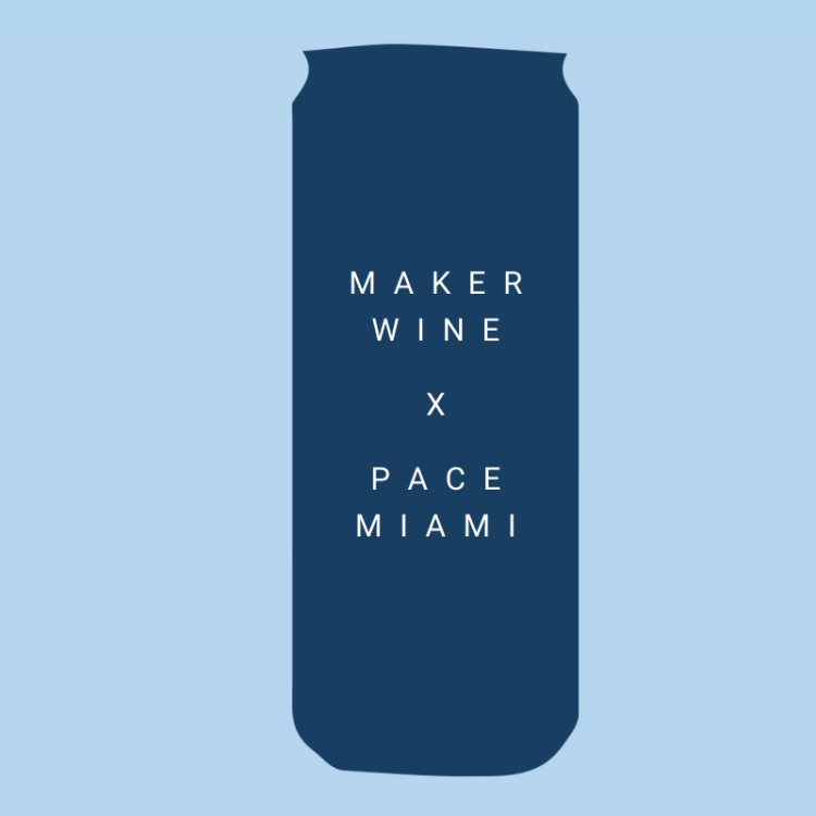 Pace Miami + Maker wine tasting graphic
