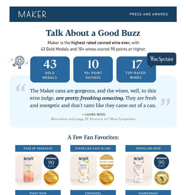 A thumbnail of the Press & Awards page.