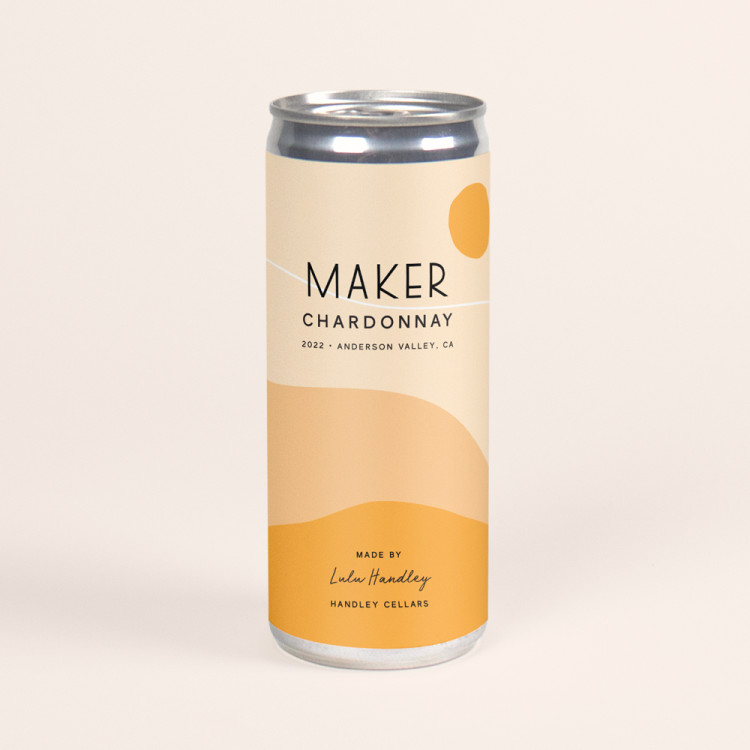A single can of the 2022 Handley Chardonnay.