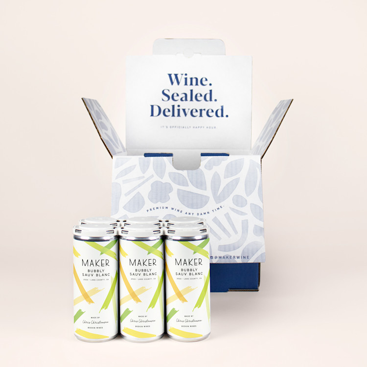 Maker 6-pack with box of 2023 Sparkling Sauv Blanc