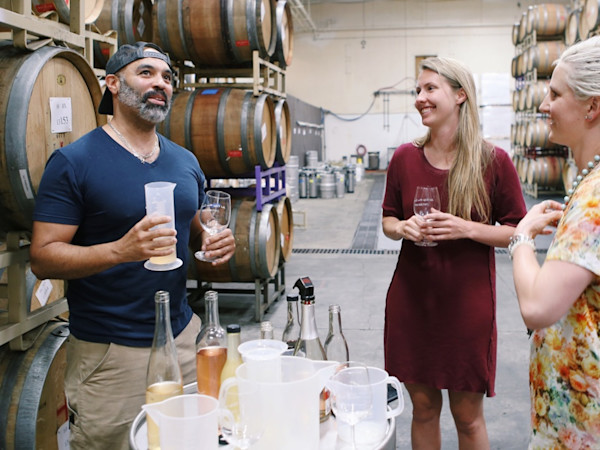 Chris Christensen and Maker co-founder Sarah on canning day