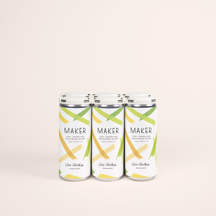 6 pack of Maker 2020 Sparkling Sauvignon Blanc by Bodkin Wines