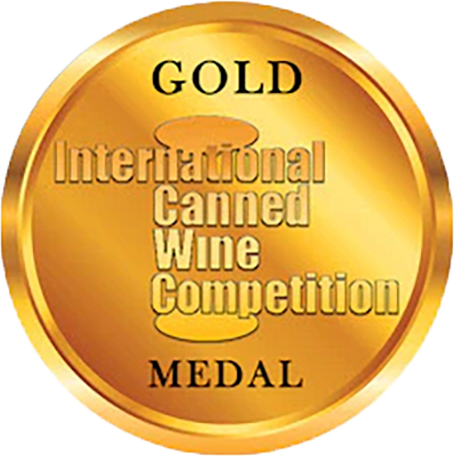 International Canned Wine Competition Gold award.