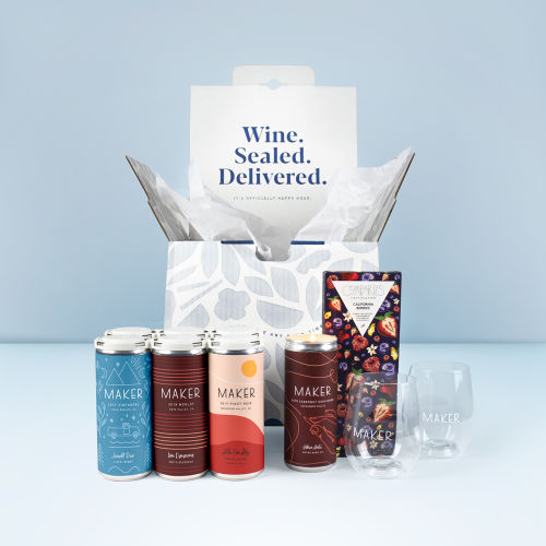 Maker Gift Pack: Includes our red wines, a candle, and luxe chocolate.