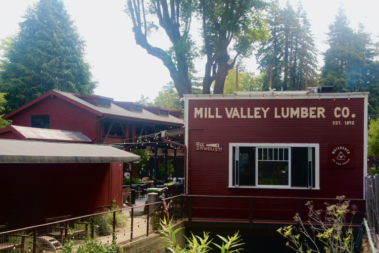 The historic Lumber Yard in Mill Valley