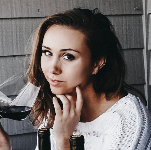 Paige Comrie, owner of @winewithpaige