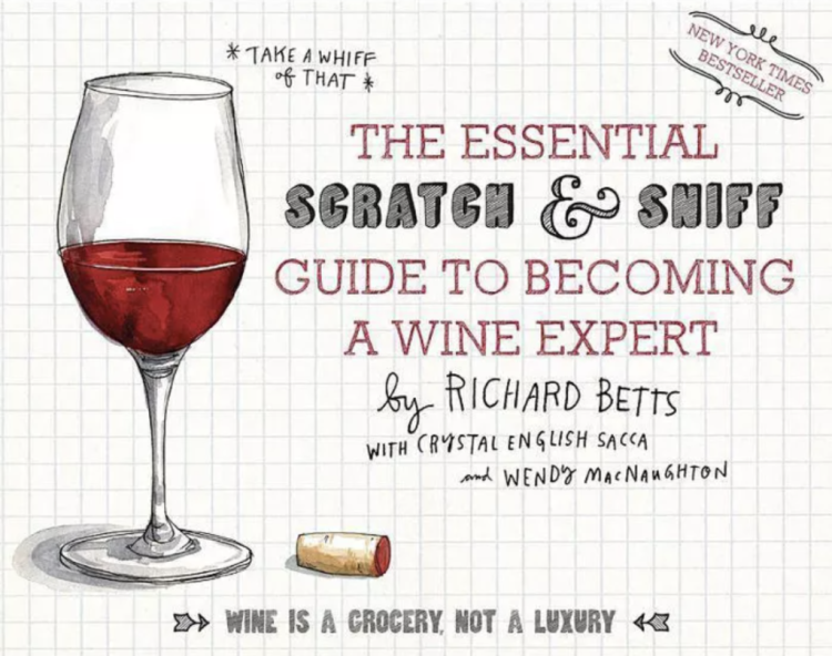 Scratch and sniff wine book