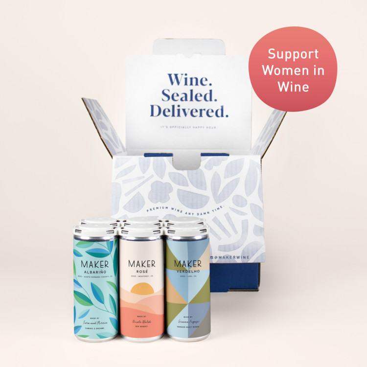 maker women owned wine mixed pack gift for mother's day