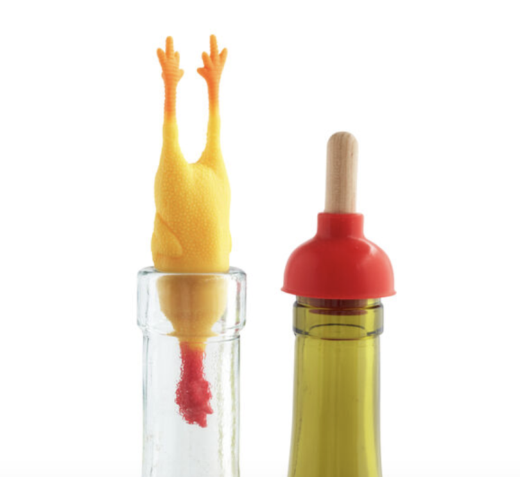 Chicken wine stopper