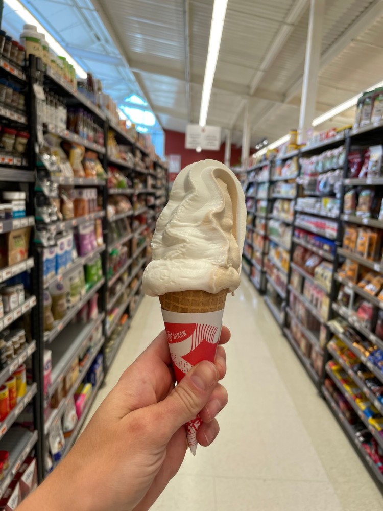 A perfect ice cream cone at Palace Market
