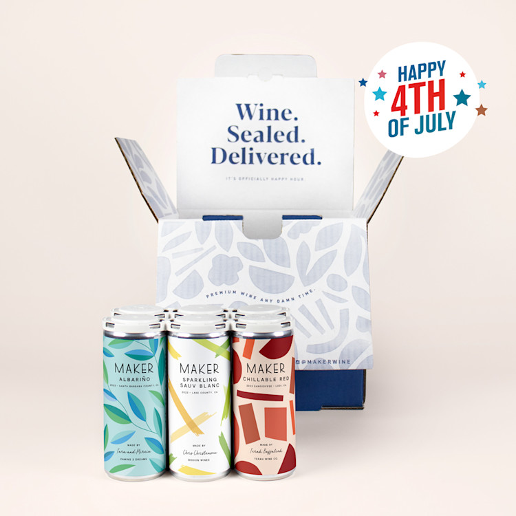 Red White Blue Mixed Pack with Blue Box and 4th of July Tag