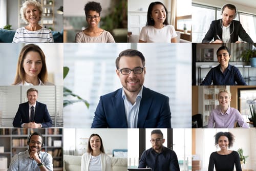 a web conference screen