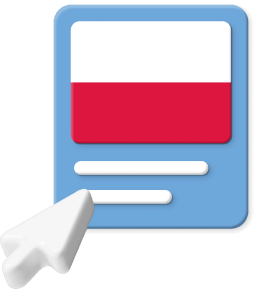 Polish flag with pointer
