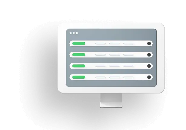 Animated computer monitor