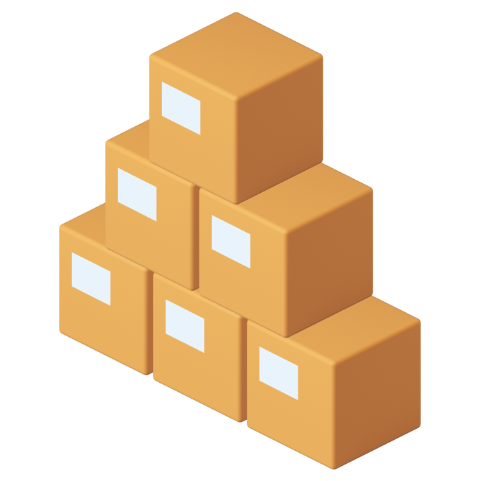 Graphic of stack of parcels