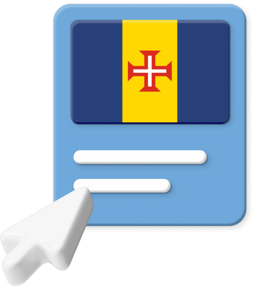 mouse clicking on Madeira flag graphic.