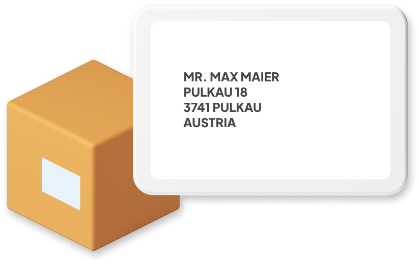 Austria Address Format on Parcel