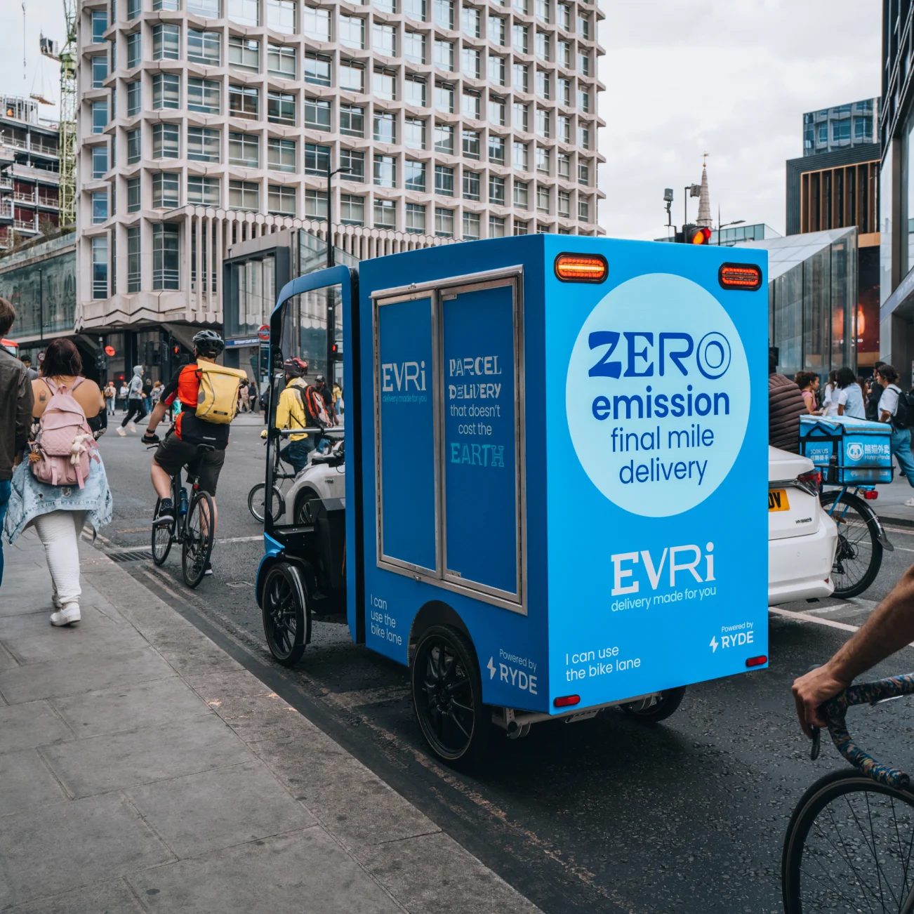 Evri van on street