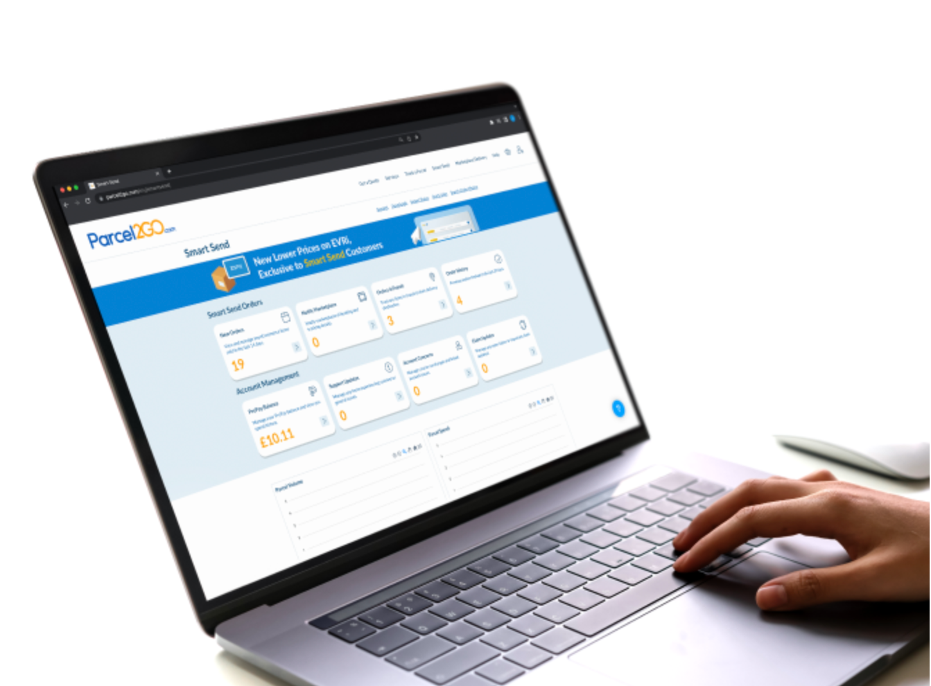 P2G website on a laptop