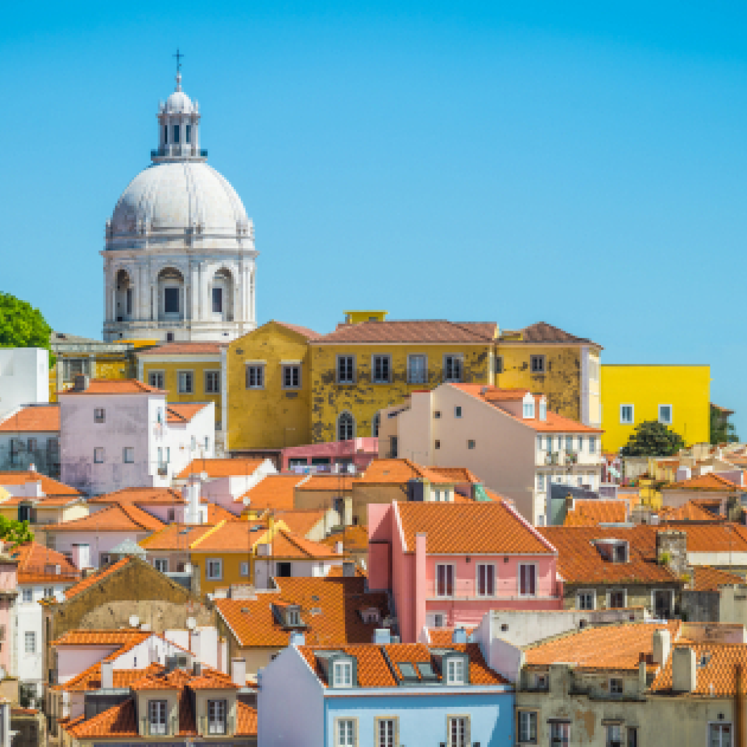 Portuguese city skyline