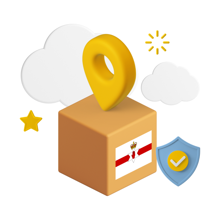 northern ireland parcel graphic