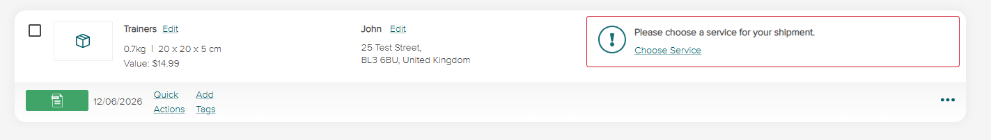 Choose a service - SendNow by Asendia
