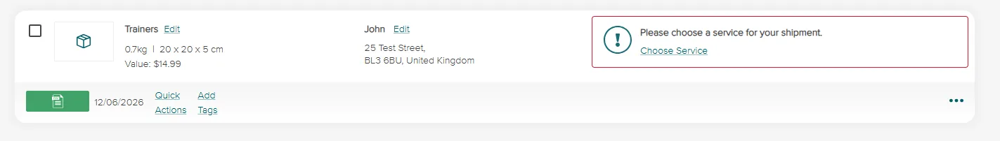 Choose a service - SendNow by Asendia