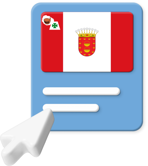 La Gomera flag on web page graphic