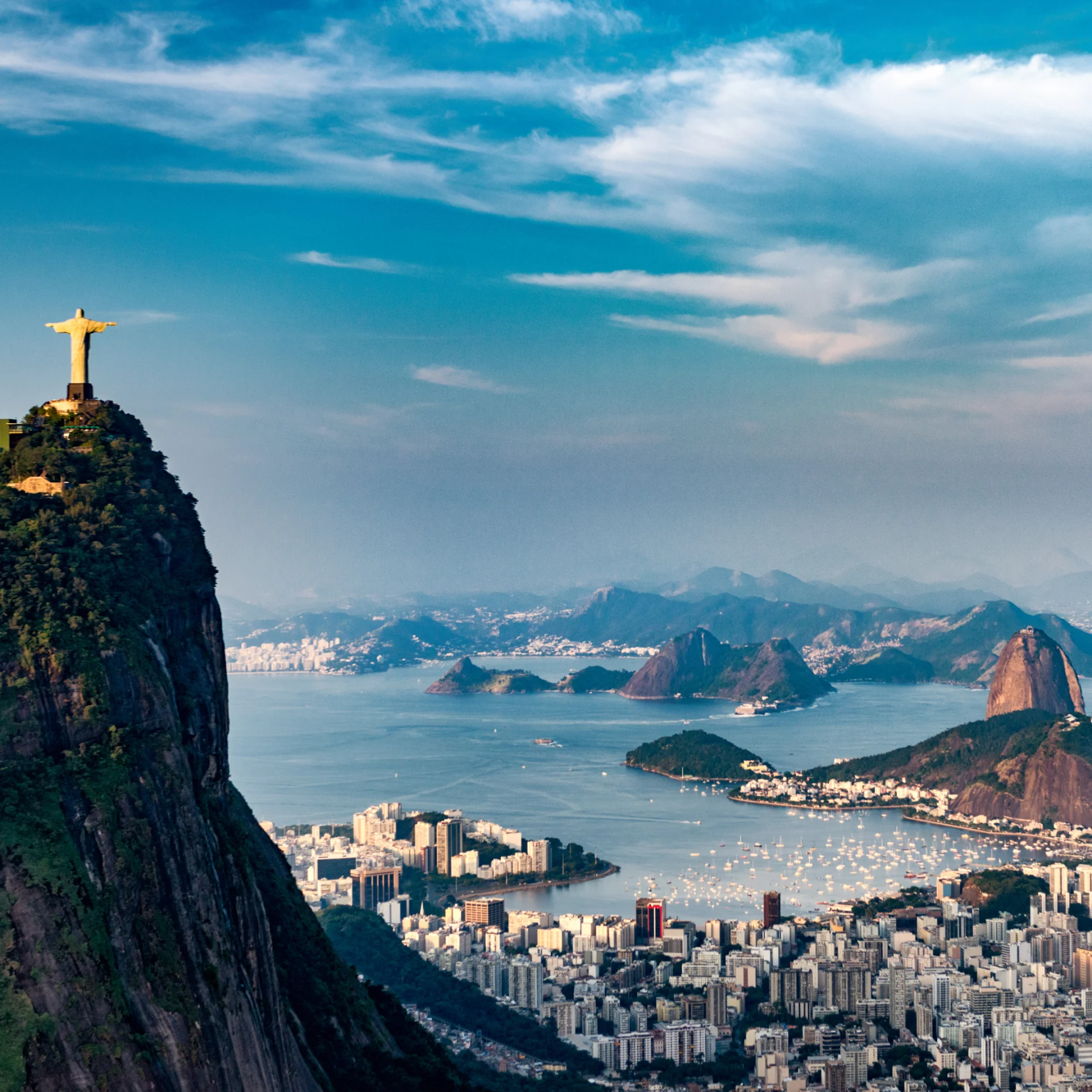 Skyline view of a city in Brazil