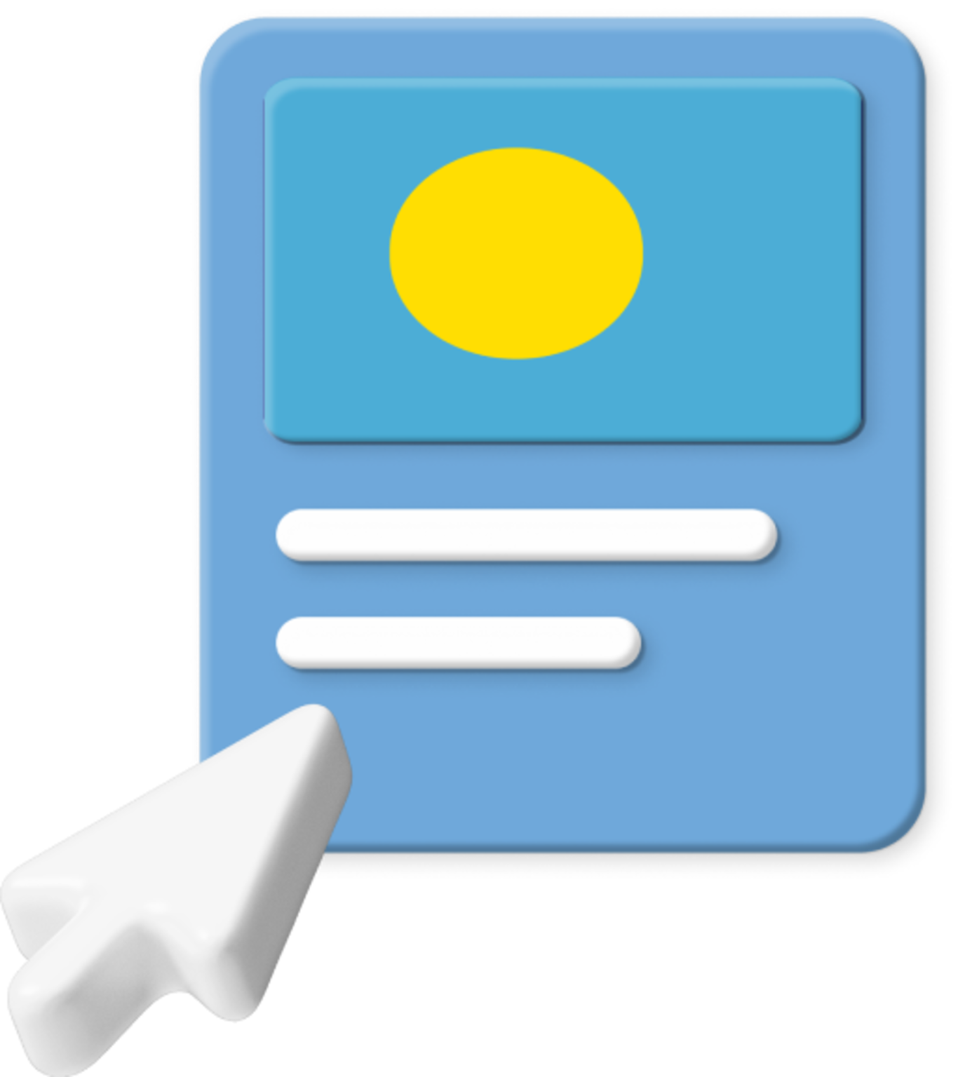 Palau flag on webpage graphic