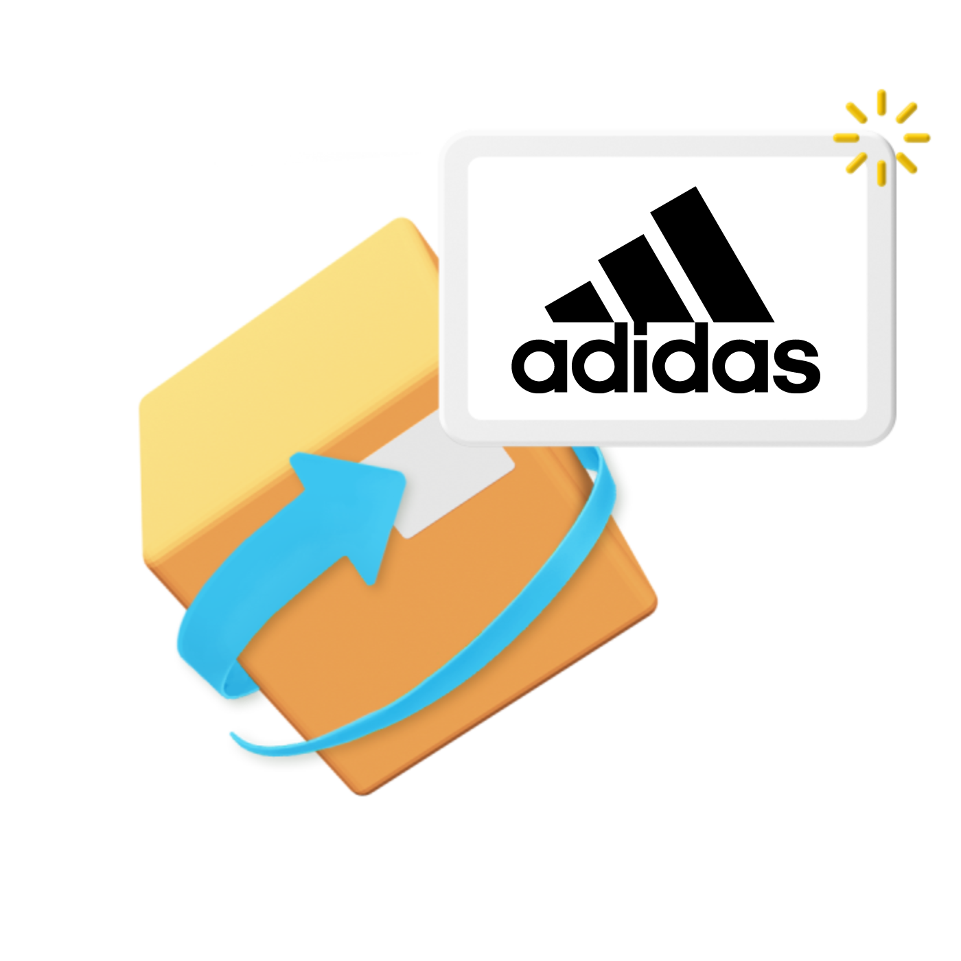Adidas logo parcel graphic