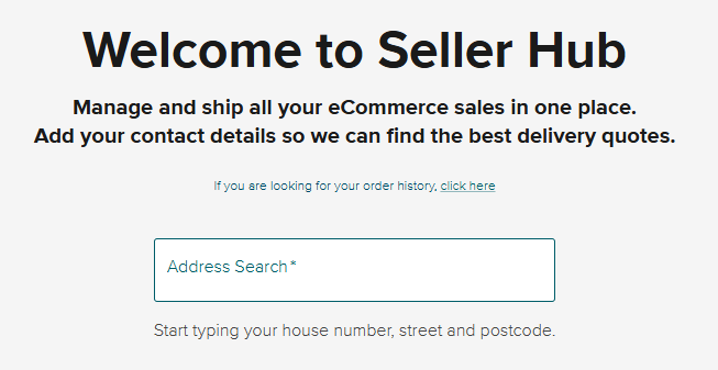 SendNow by Asendia - Seller Hub Address Search