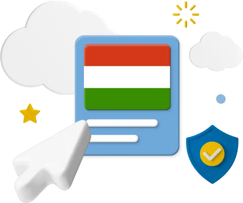 Hungary-flag-graphic-with-icons