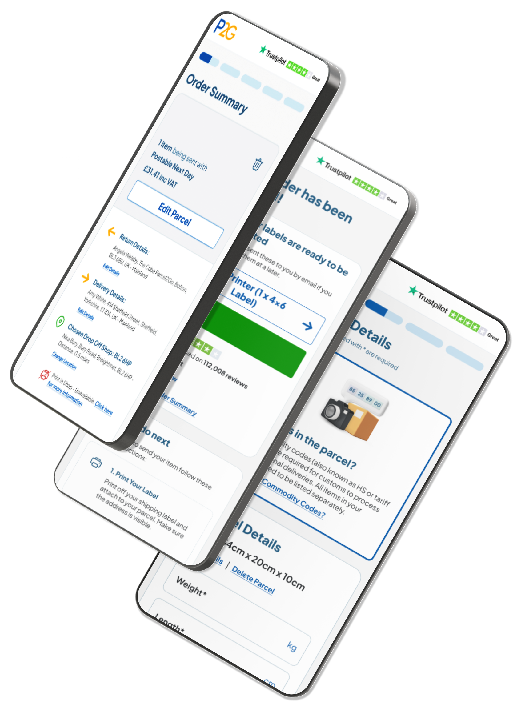Multiple phones with P2G app