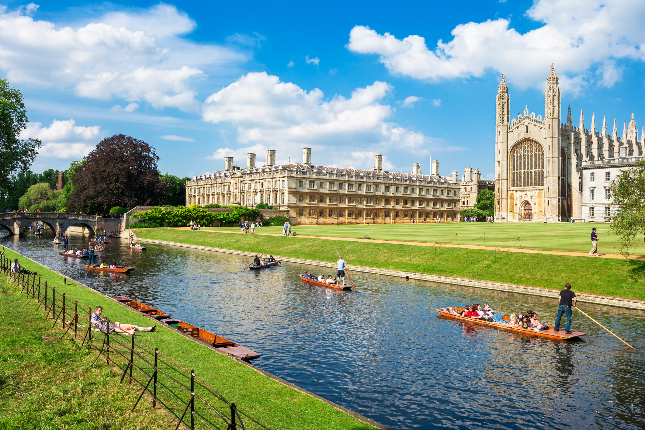 view of Kings College in Cambridge University