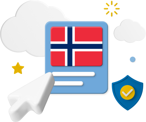 Norway flag and icons