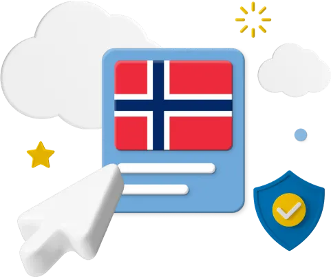 Norway flag and icons